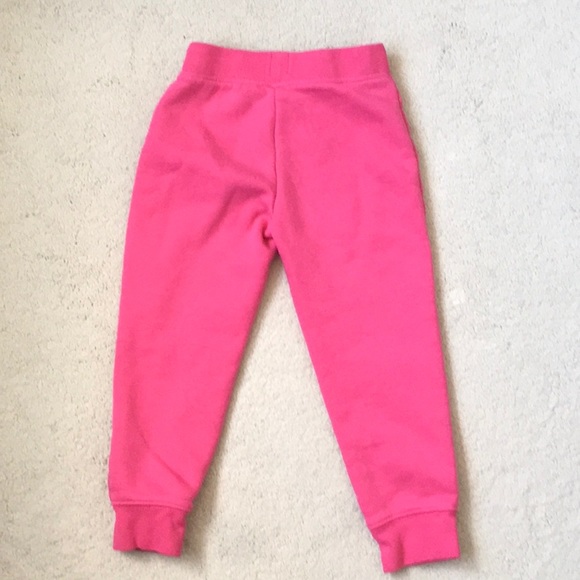 Girls Gap Pink Logo Joggers 4 - Picture 3 of 4